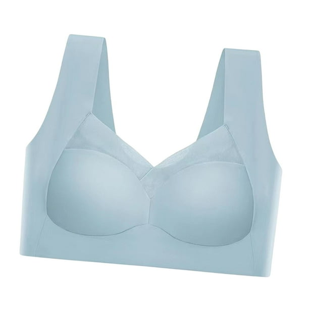sin costuras para mujer, ropa interior, lencería, cómodas barras de correa  ancha, bralette sin costuras, es diarios, jersey para Azul claro Salvador 