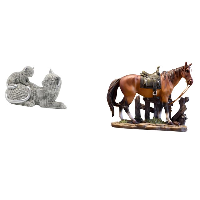 Figura de escritorio,Estatua de gato,linda estantería,escritorio,decoración del hogar,Figura decorativa creativa para la oficina y el hogar.,Figura de caballo,Escultura de figura de caballo