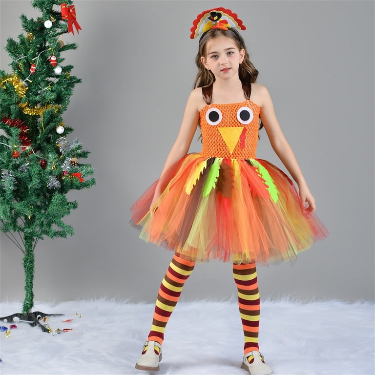 LNMQLPDBS Little Girl Christmas Dress Red Christmas Toddler Girl Dresses  Green Party Dress White Flower Girl Dress Christmas Party Outfits Baby  Girl, Orange 8-9 Years - Walmart.com