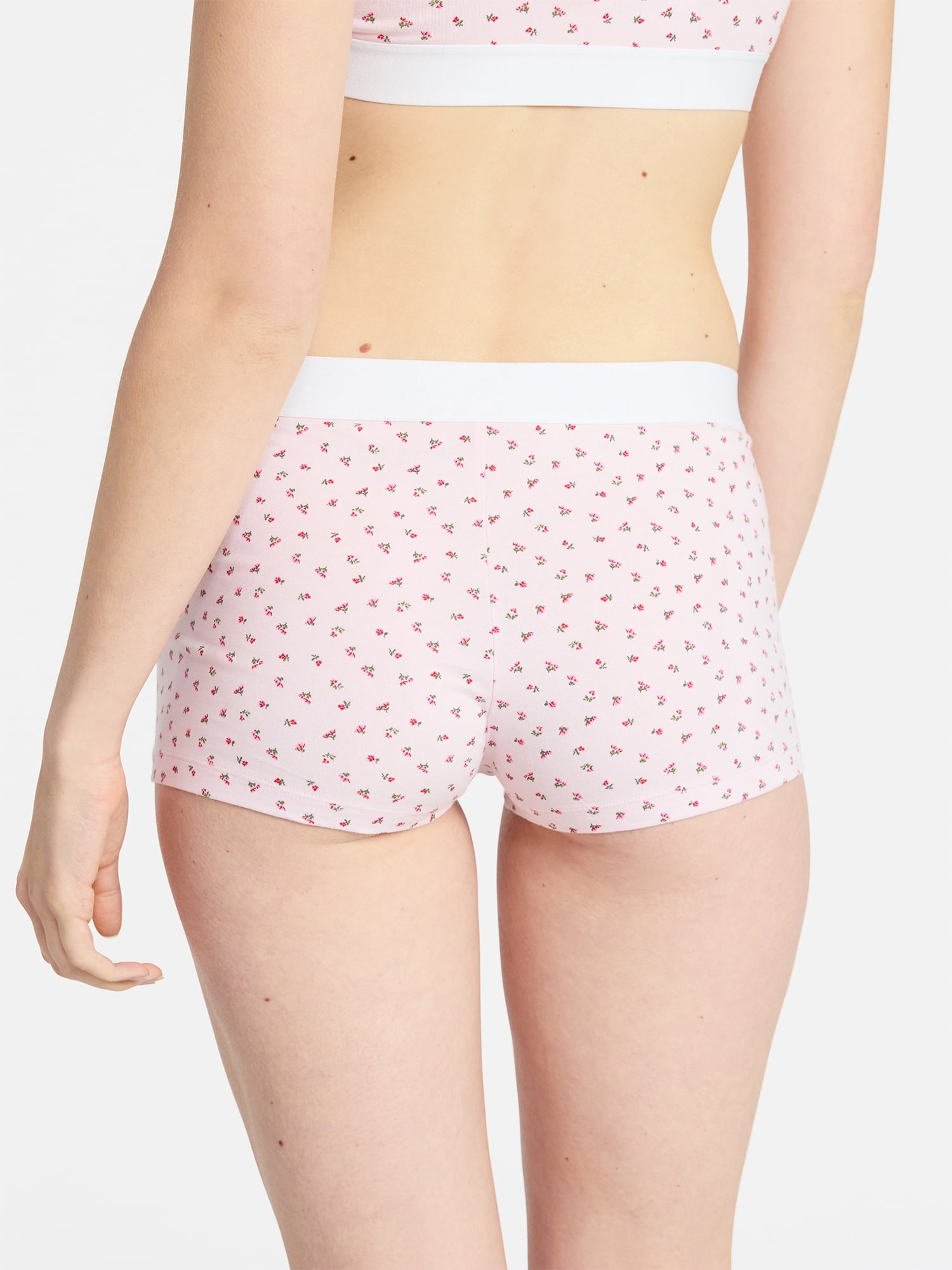 No Boundaries Women's Cotton Jersey Boyshort Panties, Sizes XS-XXXL