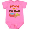 thumbnail image 3 of Inktastic Pit Bull Loved by a (dog Breed) Boys or Girls Baby Bodysuit, 3 of 5