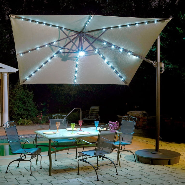 blue wave santorini ii offset patio umbrella 10-ft Square Cantilever in Sunbrella® Acrylic – Products The Santorini II cantilever umbrella brings elegant shade to your patio as well as effortless operation LAUSAINT HOME 11 ft. Aluminum