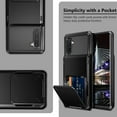 thumbnail image 6 of for Galaxy Note 10 Case [4-Slot Pocket] Wallet Credit Card ID Holder Scratch Resistant Dual Layer Protective Bumper Rugged Rubber Armor Hard Shell Cover for Samsung Galaxy Note 10 Black, 6 of 6