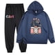 thumbnail image 1 of Odeerbi 2-9 Años Niñas Trajes de Algodón Estampado de Flores Sudaderas Con Capucha Pantalones de Dos Piezas Sudaderas de Manga Larga Con Capucha, 1 of 3
