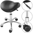 thumbnail image 4 of PetFurnishn Professional Ergonomic Saddle Stool, Black - Adjustable Hydraulic Seat, Rolling Spa Salon, Massage, and Medical Office Chair with Swivel Wheels, 4 of 14