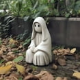 thumbnail image 5 of Halloween Ghost Figurine - 5.9"Spooky Resin Ghost Statue, Funny Cute Ghost Ornaments for Halloween Decorations, Porch and Indoor Home Office Desk Ghost Sculpture Decor(D), 5 of 8