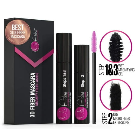 400X Silk Fiber Lash Mascara by Mia Adora - Best Way to Add Volume & Length to Your Natural Eyelashes Instantly - Waterproof Smudge-proof Tear-proof Non-toxic Hypoallergenic Cruelty (Best Mascara For Volume And Length Uk)