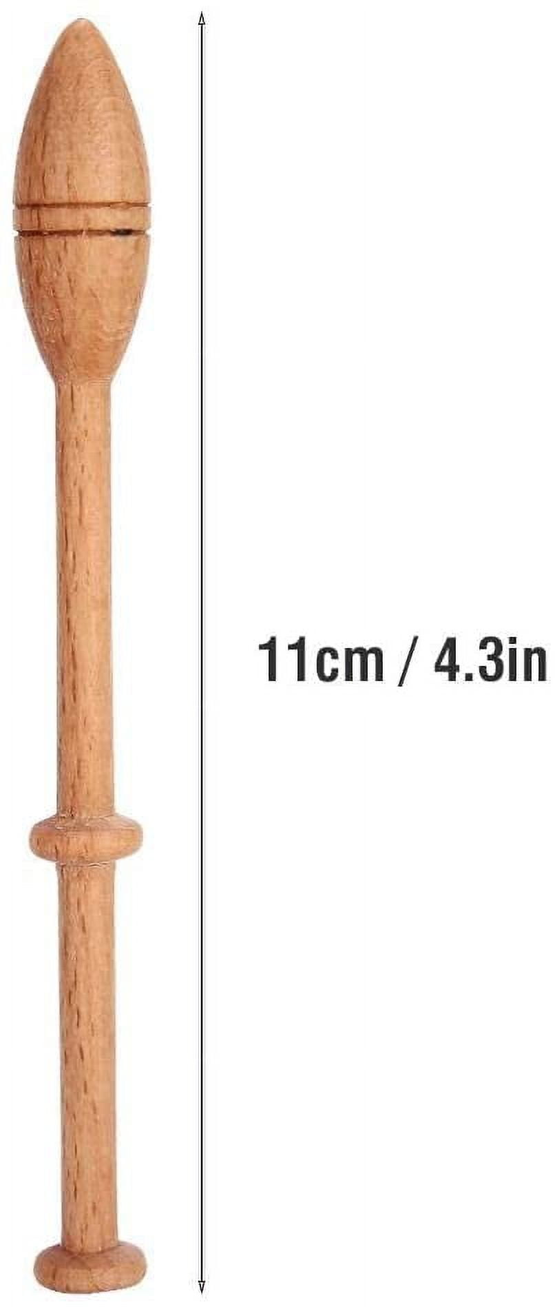 ABCISI Lace Bobbin Hardwood, 12pcs 4.3in Practical DIY Beech Lace Bobbin Sewing Tools, Durable Lace Robbin Weaving Tools for Hand-knitting DIY Tools, Like Sweater, Hats, Scarves, Gloves, Socks, Shoes