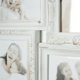 thumbnail image 4 of Crystal Art Gallery White Distressed Vintage Style Wall Hanging Decorative Photo Collage Picture Frame - 13.5" x 26", 4 of 6
