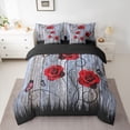 thumbnail image 2 of Castle Fairy Girls Romantic Rose Twin Bedding Sets,Vintage Cabin Bedding Comforter Set, 2 of 8