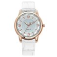thumbnail image 3 of Resicozy Quartz Watches for Women Classic Simple Clear Arabic Numeral Easy to Dial Quartz Round Watches with Leather Strap White, 3 of 4