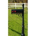 thumbnail image 2 of QualArc LPST-804-E1-WHT Lewiston Economy Mailbox with Fluted Base and Ball Finial - White, 2 of 3