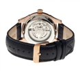thumbnail image 2 of Heritor Automatic Nicollier Skeleton Leather-Band Watch - Rose Gold/Black, 2 of 3