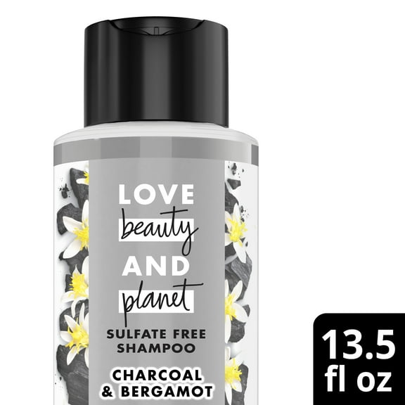 Love Beauty & Planet Sulfate Free Clarifying Shampoo Charcoal & Bergamot 13.5 oz