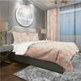 thumbnail image 1 of Designart 'Patchwork Pattern with Flowers' Patterned Bedding Set - Duvet Cover & Shams, 1 of 4