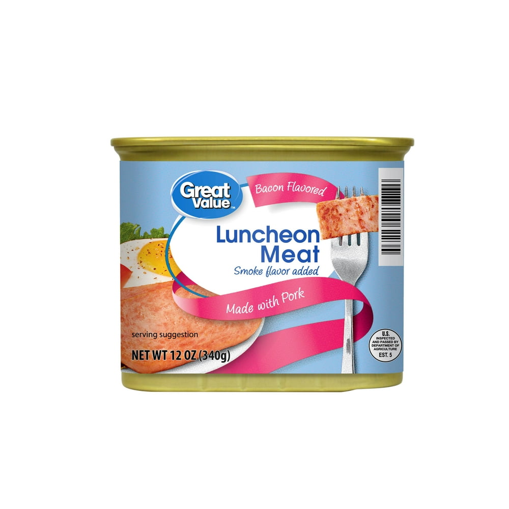 Great Value Luncheon Meat, Bacon Flavored, 12 oz