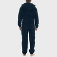 Generic Men's Winter Zipper Hooded Fuzzy Romper Pajamas One Piece ...