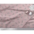 thumbnail image 2 of Soimoi Pink polyester Crepe Fabric Stripe & Wild Animal Print Fabric by The Yard 52 Inch Wide, 2 of 3
