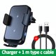thumbnail image 1 of Cargador inalámbrico de doble bobina para coche, soporte de teléfono para iPhone 14, 13, 12, X, Samsung Z, carga rápida infrarroja, 15W"Black" Fivean Soporte para teléfono de coche, 1 of 2