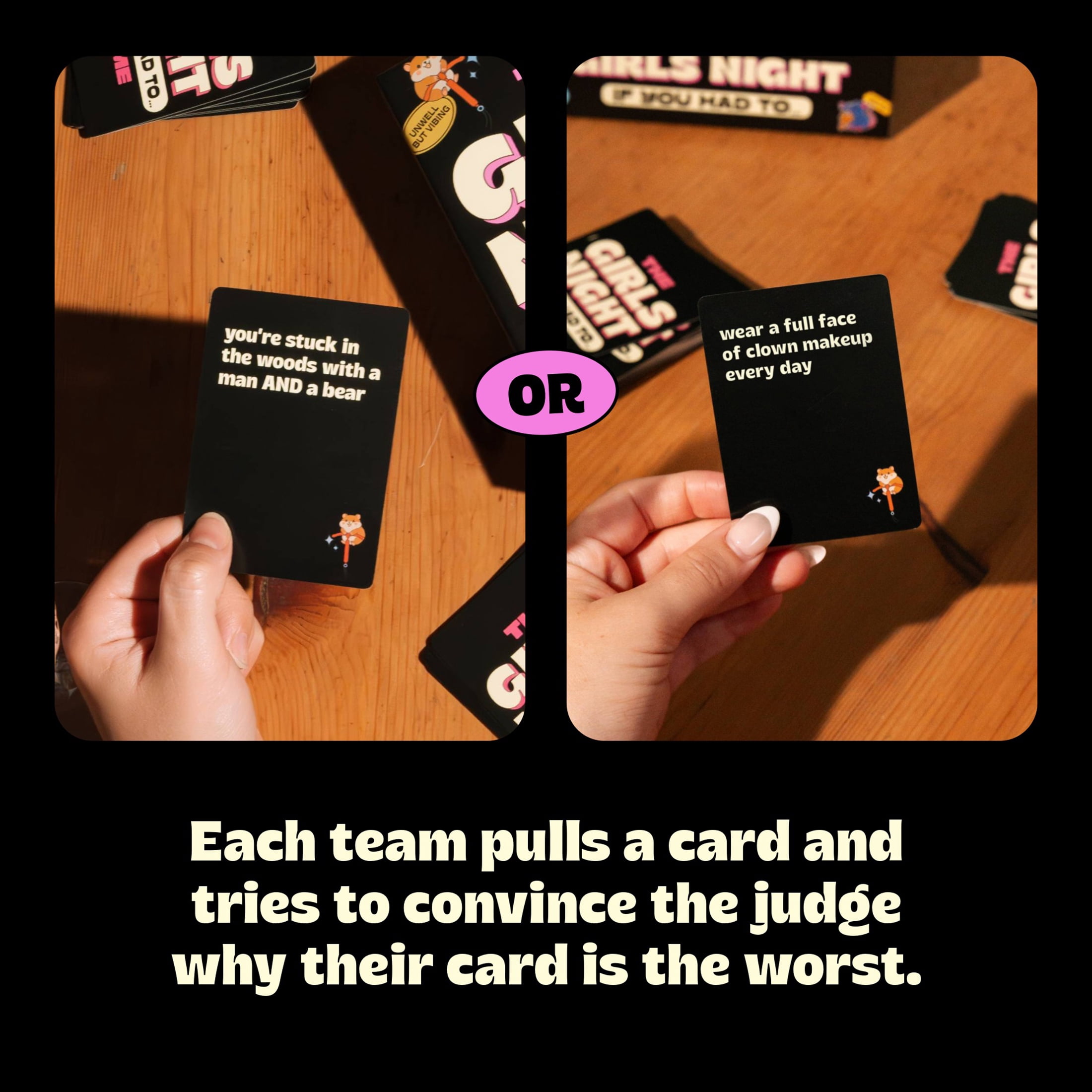 The Girls Night If You Had To Game by DSS Games, Fun Bachelorette Party And Girls Night Card Game