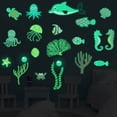 thumbnail image 2 of AAOMASSR 37PCS Glow in The Dark Ocean and Animal Decals,Under The Sea Wall Stickers Decals Decor Luminous Sea Life Animals Waterproof Stick Wall Decal for Kids Boys Bedroom Watercolor Ocean, 2 of 8