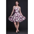 thumbnail image 4 of Bimba Robe d'Été Sans Manches Mini Fluide Teinture sur Nœuds pour Femme, Robe Soleil à Imprimé Floral - Très Petit, 4 of 5