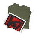 thumbnail image 3 of Blockhead Eye 80s Vintage Skateboarding T Shirt Design - Military Green / M, 3 of 4