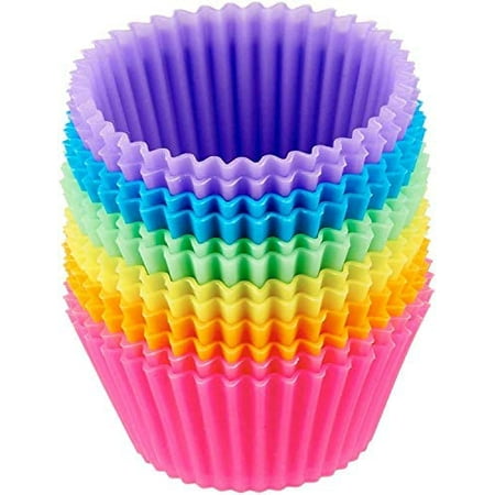 

Reusable Silicone Baking Cups Pack of 24 Multicolor
