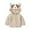 Khaki, variant on Godderr Cute Baby Girl Button Hooded Cardigan Knitted Long-Sleeved Soft Kid Sweater Jacket for 6M-2T