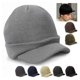 thumbnail image 4 of Sombrero de hombre tejido de hilo de lana caliente - café Los 44-60cm Sunnimix Sombrero hecho punto sombrero hecho punto, 4 of 7