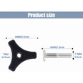 thumbnail image 4 of Triangle Knob Handle, 4 Pcs Universal Lawnmowers Handle Wing Nut and Bolt, Wing Nut and Bolt Power Equipment Part, Power Equipment Part Garden Tools for Lawn Mower Machine, 4 of 4