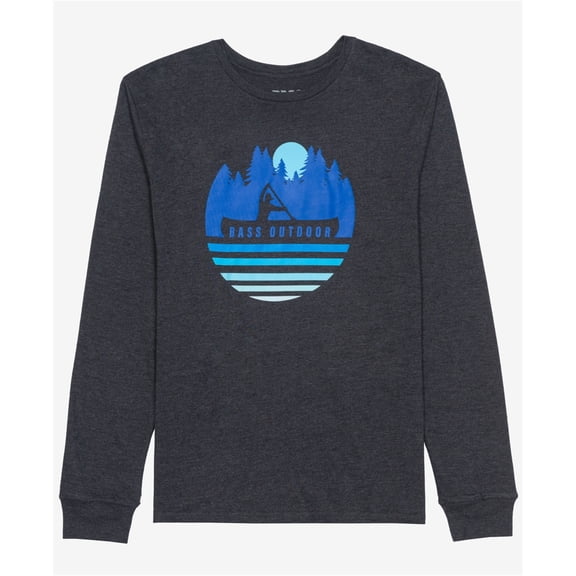 BASS OUTDOOR Womens River Graphic T-Shirt, Blue, Large