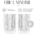 thumbnail image 4 of Elle Decor Insulated Tumbler, Set of 2, Double Wall Crushed Design, 8.5  oz Hiball Glasses, 4 of 7