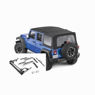 MasterTop 15601435 Complete Soft Top Hardware Kit for Jeep Wrangler JK 4 Door