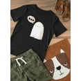 thumbnail image 3 of Boo. Retro Style Cute Ghost T-Shirt Toddler -Image by Shutterstock,  5 Toddler, 3 of 4