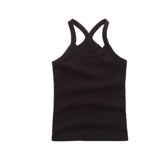 Vêtements de Danse pour Filles 2025 Taille 7-8 Débardeur Dos Nageur Court P Débardeur Sans Manches pour Filles de 8 Ans Haut de Sport Danse Ballet Gymnastique