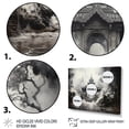 thumbnail image 3 of Designart "Spiritual Glow at a Thai Temple I" Thailand Floater Framed Wall Art Print, 3 of 7