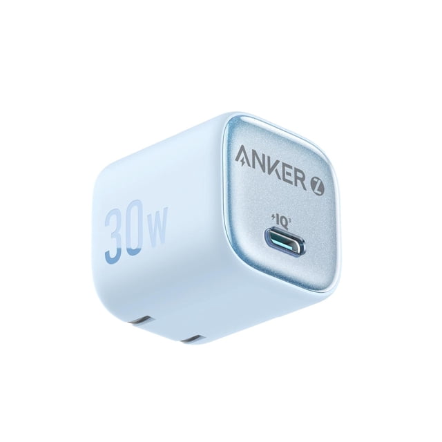 Anker 30W Cargador Rápido, Control de Temperatura Avanzado, Diseño Compacto 25% Más Pequeño, Compati