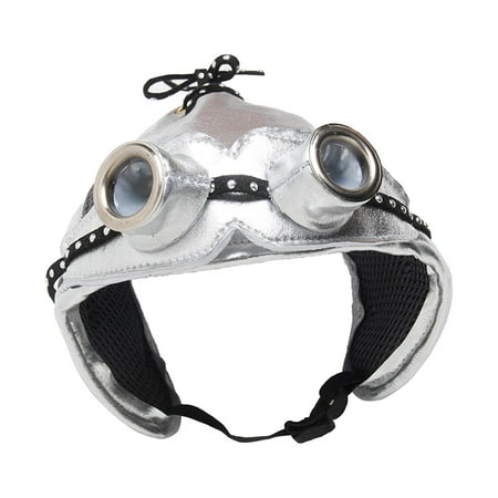 PU Leather Cute Dog Hat Halloween Costume Dress up Headwear Windproof Head Wrap