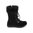 thumbnail image 2 of New Girls Faux Suede Lace Up Faux Fur Cuffed Winter Boot - 18068 By Jelly Beans, 2 of 5