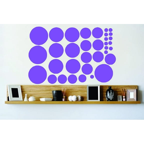 Polka Dot Lavender Girls Love Beautiful Crown Prince Unicorns Royalty Sweet Dreams Decorating Holiday Gift Ideas Girl Boy Bedroom Wall Decal Sticker - Size: 17 Inch x 20 Inch