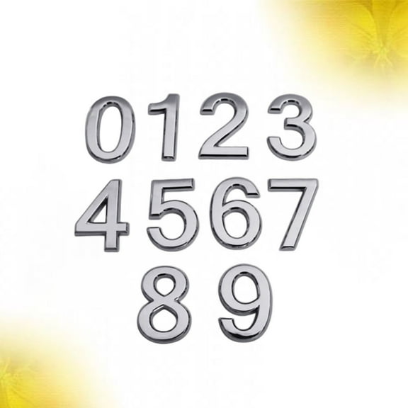Masteelf 1 Set Adhesive Address Numbers for House with Three-Dimensional Design for Front Door and Wall