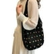 thumbnail image 1 of Bolsa de verano de la playa tejida Bolsa de trajes de playa para mujer casual para el trabajo de compras en la calle Viajes Negro, 1 of 8