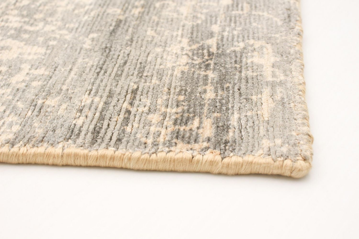 ECARPETGALLERY 5'0" x 7'4"  Transitional Galleria Hand Loomed Area Rug for Living Room, Dining Room and Bedroom in Grey
