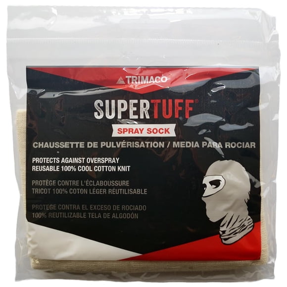 Calcetín Hat Trimaco SuperTuff de algodón en aerosol, color blanco