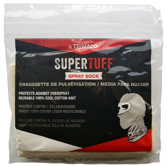 Calcetín Hat Trimaco SuperTuff de algodón en aerosol, color blanco