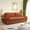 Orange, variant on 73.2" Queen Pull Out Sofa Bed,3-in-1 Convertible Sleeper Sofa,Multi-Functional Corduroy Loveseat Bed