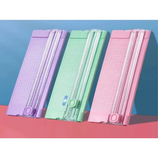 LNGOOR 1pc A4 Bi-Directional Cutting Paper Cutter With Pull-Out Ruler For Photo Trimmer Scrapbook Lightweight Cutting Mat