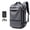 Gray, variant on One Pack Usa Vacuum Backpack, Onepackusa 60L Expandable Air Compression Travel Backpack with Electric Pump, Water Resistant TSA Lock Carry-On