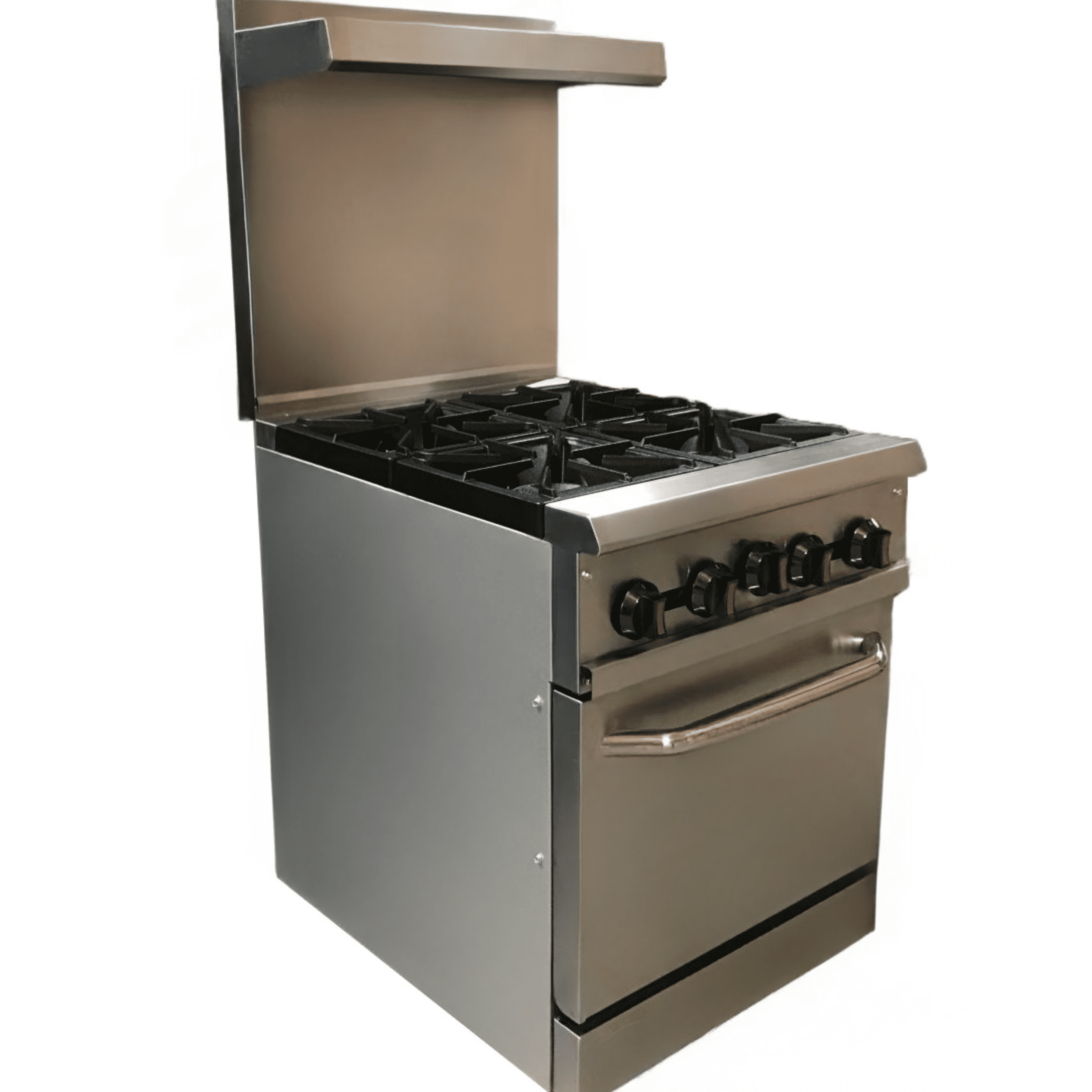 NSF 24 in. 4 Burner Commercial Oven Range 151,000BTU Gas Oven Range in Stainless steel